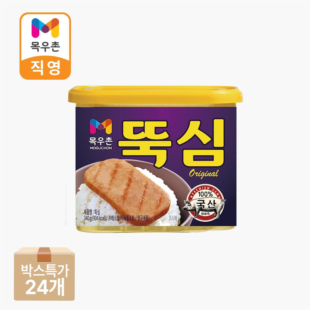 목우촌 뚝심 340g X 24개(신규 입점 박스특가)